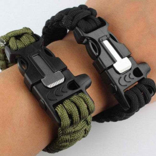 5 in 1 Survival Flint Fire Starter Paracord